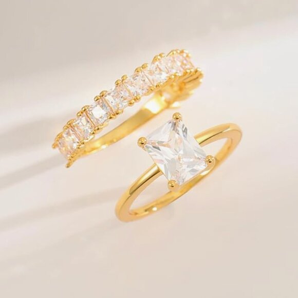 Cubic Zirconia Rings - Picture 1 of 4
